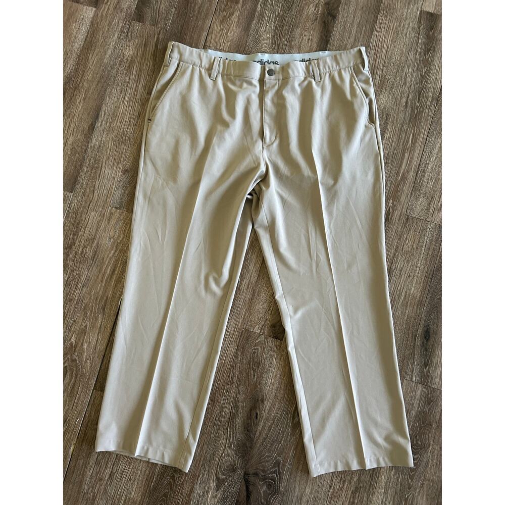 Adidas Performance Golf-Style Dress Pants - Stretchy Khaki. Size 42/30
